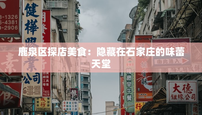 鹿泉区探店美食:隐藏在石家庄的味蕾天堂 鹿泉区探店美食:隐藏在石家庄的味蕾天堂