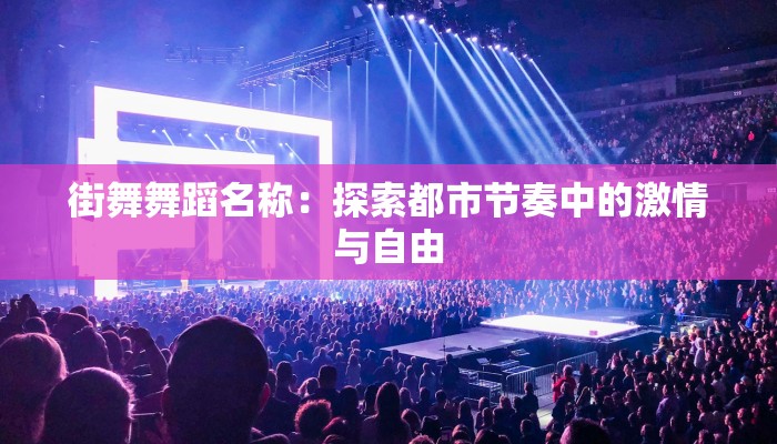 街舞舞蹈名称:探索都市节奏中的激情与自由 街舞舞蹈名称:探索都市节奏中的激情与自由