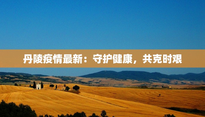 丹陵疫情最新：守护健康，共克时艰